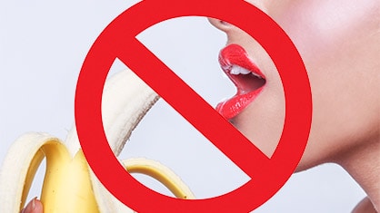China verbietet das erotische Essen von Bananen