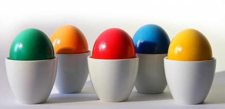 gefärbte Ostereier